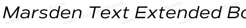Marsden Text Extended Bold字体转换